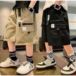 Quần Soóc KAKI Mềm Cho Bé Trai PATO túi hộp cá tính, Mùa Hè 2025, quần short bé trai 2