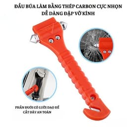 Combo cần thiết bảo vệ xe gồm 1 chai xịt mini dạng bọt foam 1000ml và 1 búa phá kính an toàn cho xe 8