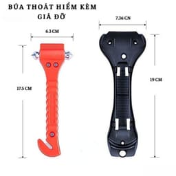 Combo cần thiết bảo vệ xe gồm 1 chai xịt mini dạng bọt foam 1000ml và 1 búa phá kính an toàn cho xe 3