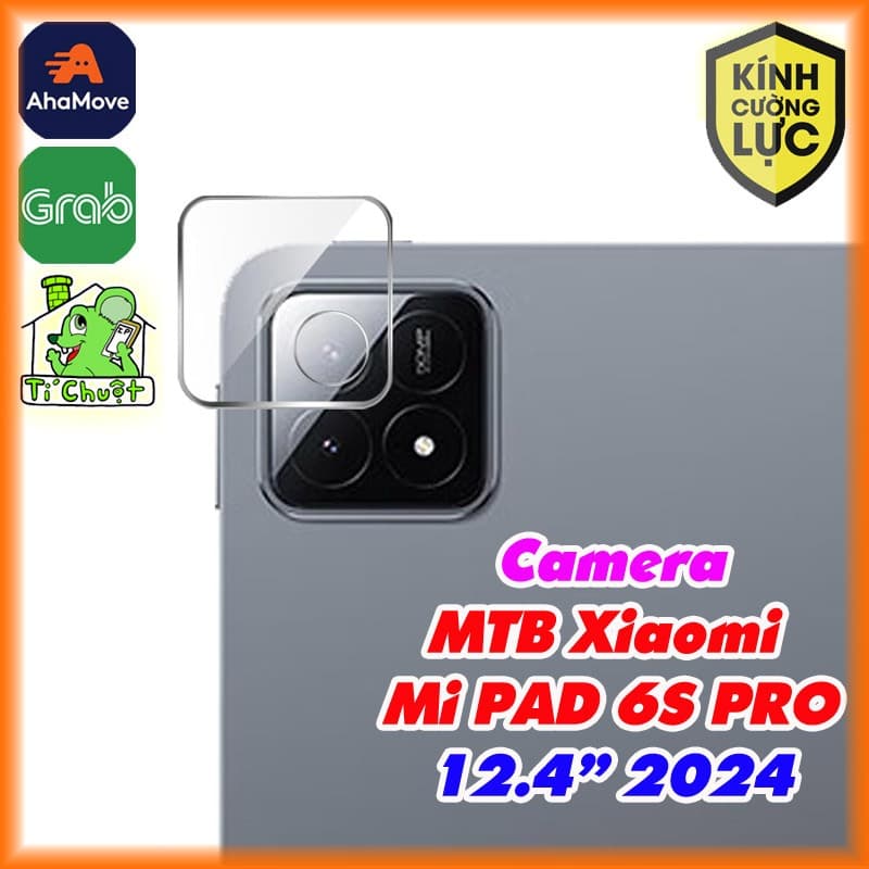 [Ảnh Thật] Kính CL Chống Trầy Camera Xia0mi Mi Pad 6S PRO 12.4" 2024 Cường Lực 9H-2.5D