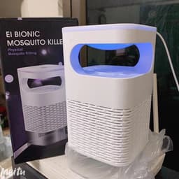 Đèn Bắt Muỗi, Máy Bắt Muỗi Diệt Côn Trùng Thông Minh Kiêm Đèn Ngủ Cao Cấp Có Quạt Hút Cổng Sạc USB Toàn AMIZIN 2