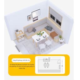 Tủ đầu giường chữ E, kệ đầu giường 2 ngăn decor, táp đầu giường có cánh gỗ MDF phủ Melamine ND86 8