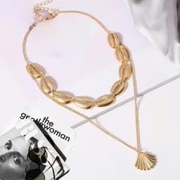 Vòng Cổ Nữ Vintage Mặt Vỏ Sò Vàng Gold - Quà Tặng Vibe Ocean Charm, Dây Chuyền Cá Tính, Phong Cách Hàn Quốc 7