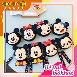 [Mới] Túi xách đeo chéo silicon hình mickey minnie thời trang dễ thương 1