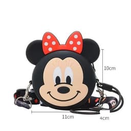 [Mới] Túi xách đeo chéo silicon hình mickey minnie thời trang dễ thương 9