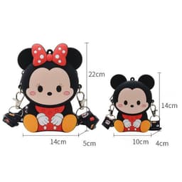 [Lớn, vừa điện thoại] Túi xách đeo chéo silicon hình mickey minnie thời trang dễ thương làm quà tặng 9
