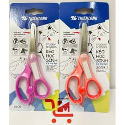 Lẻ 1 Cây Kéo SC-024 Thiên Long,Kéo Học Sinh Có Trợ Lực,Dùng Cắt Giấy Và Một Số Vật Liệu Mềm,Hàng Chính Hãng Thiên Long 2