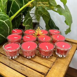 Hộp 12 Ly Nến Bơ T79 , Nến Bơ Dâng Phật Cúng Mụ, Cúng AHLS, Cúng Thần Tài Cúng Dường An Toàn Không Khói 3