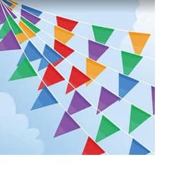 Cờ Dây Tam Giác Dây Trang Trí Cờ Đuôi Nheo 30 Lá Làm Bằng Vải Đẹp Trang Trí Tết, Lễ Hội, Ngoài Trời 5