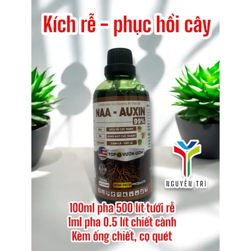 1 thùng 100 chai Naa kích thích sinh trưởng cây trồng, Kích rễ cây, bung đọt, phục hồi cây suy yếu Nguyễn Trí 100ml