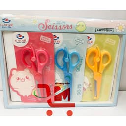 Combo 2 Cây Kéo Học Sinh SC-79 GSTAR,Kéo Có Cần Trợ Lực Dễ Dàng Thao Tác, Lưỡi Kéo Bọc Nhựa, Bén/Giao Màu Ngẫu Nhiên 2