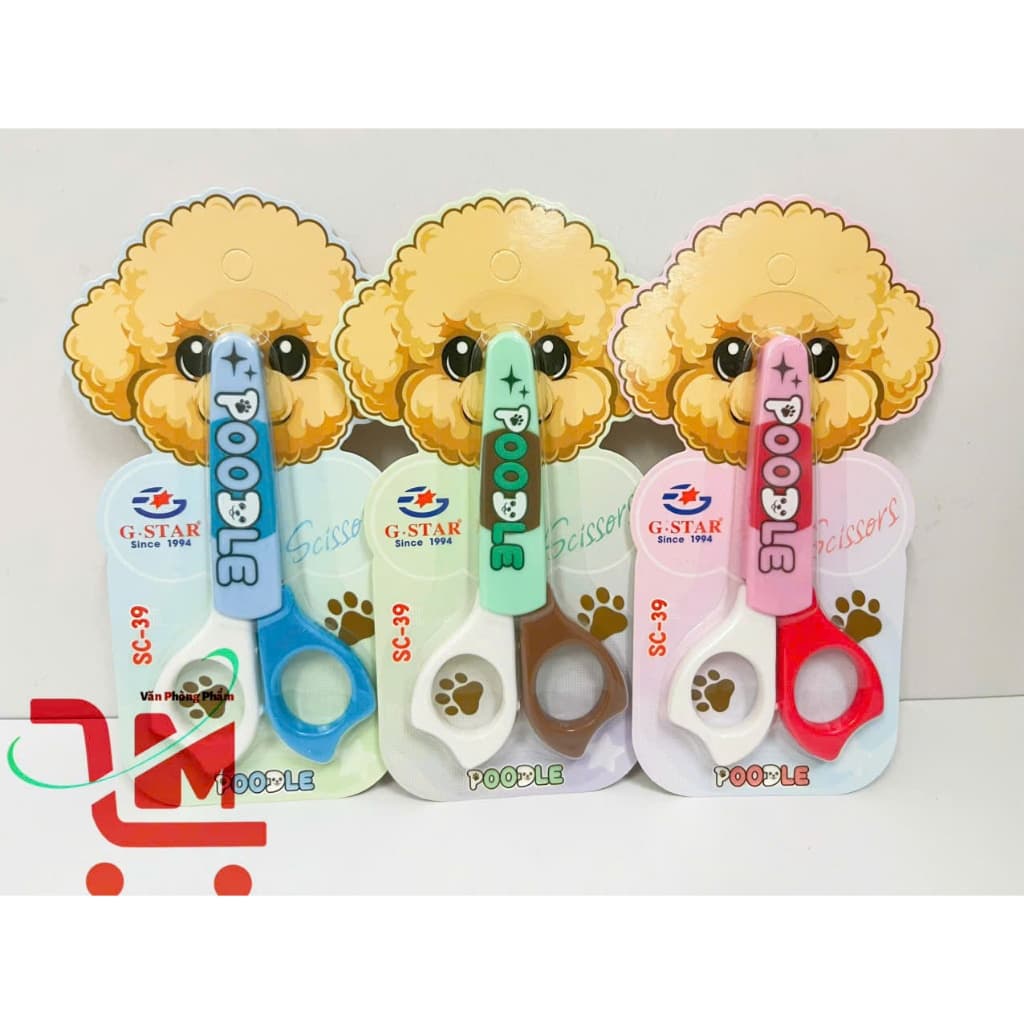 Combo 2 Cây Kéo Học Sinh SC-39 GSTAR, Dễ Dàng Thao Tác, Lưỡi Kéo Bọc Nhựa, Tránh Gây Vết Thương, Bén, Chất Lượng Tốt