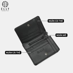 [Tặng hộp 20.10] Ví nữ ELLY EV98 da thật cao cấp ví cầm tay đeo chéo đeo vai mini chính hãng 5