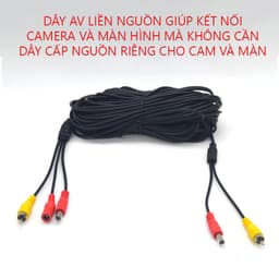 Dây AV liền nguồn kết nối camera lùi với màn hình mà không cần đấu nối điện từ xe 2