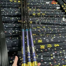 Cần Câu Tay , Cần Câu Đài Chiến Thần 8H Chuyên Săn Hàng Chất Liệu Carbon Xoắn Tặng Kèm Ngọn 7