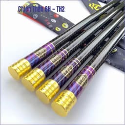 Cần Câu Tay , Cần Câu Đài Chiến Thần 8H Chuyên Săn Hàng Chất Liệu Carbon Xoắn Tặng Kèm Ngọn 4