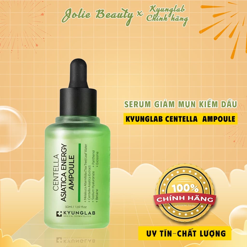 Serum hỗ trợ giảm mụn kiềm dầu KyungLab Centella Asiatica Energy Ampoule 50mlq