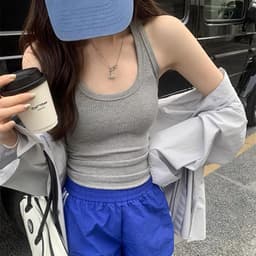 Áo ba lỗ nữ thun tăm lạnh mát mịn- Áo 2 dây bản to tanktop phù hợp đi tập đi chơi m894 7