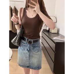 Áo ba lỗ nữ thun tăm lạnh mát mịn- Áo 2 dây bản to tanktop phù hợp đi tập đi chơi m894 4