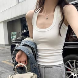 Áo ba lỗ nữ thun tăm lạnh mát mịn- Áo 2 dây bản to tanktop phù hợp đi tập đi chơi m894 8