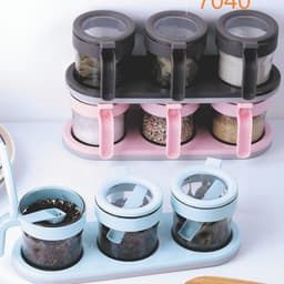 Khay đựng gia vị nhà bếp hộp đựng gia vị 2 ngăn 3 ngăn 4 Ngăn Hàng Loại 1 3