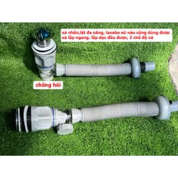 Bộ xả lavabo Xi phông chậu rửa mặt X09, bộ xả lavabo xả chậu rửa mặt xả ruột gà 7