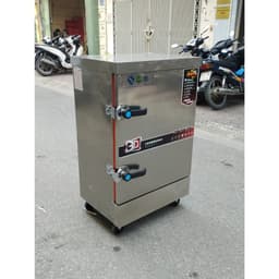 "Tủ hấp đa năng cho gà ủ muối, giò, chả, xúc xích, lạp xưởng và gà đông tảo"có các dòng 6-8-10-12 khay 3