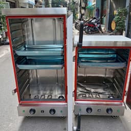 Tủ hấp công nghiệp cho cơm, giò chả, xúc xích, bánh bao chất lượng cao, hiệu suất vượt trội.4-6-8-10-12 khay 1