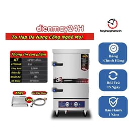 Tủ hấp cơm điện 6-12 khay, hẹn giờ tiện lợi - Sử dụng Gas và Điện hiệu quả. 5