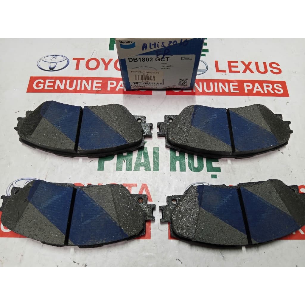 MÁ PHANH TRƯỚC ALTIS 2008-2018 ,RAV-4  HÀNG BENDIX THÁI LAN DB1802