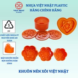 Khuôn nén xôi hình hoa hồng, hình trái tim, hình chữ - Việt Nhật Plastic Official 1