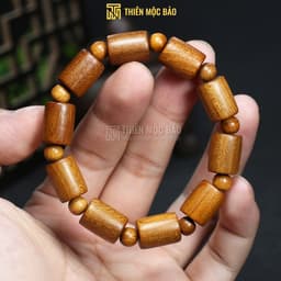 Vòng tay gỗ Bách xanh kiểu Đốt trúc 8/10/12mm - Vòng tay gỗ thơm cho nam và nữ | Thiên Mộc Bảo 1