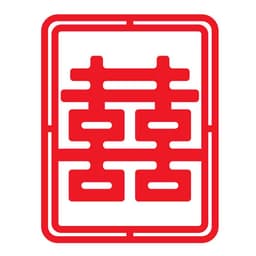TA 75 - Bảng fomex chữ hỷ trang trí gia tiên, decor tiệc cưới, chữ hỷ 7