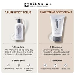 Tẩy Tế Bào Chết Body KyungLab Pure Scrub Premium Care 250ml Dưỡng Da Trắng Sáng Mềm Mịn | Skin Lab 6
