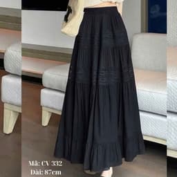 [Có Bigsize 45-85kg] Chân Váy Maxi Nữ LIMO MS332 Dáng Dài Xòe 2 Lớp Thướt Tha Váy Đi Biển Du Lịch 3