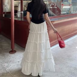 [Có Bigsize 45-85kg] Chân Váy Maxi Nữ LIMO MS332 Dáng Dài Xòe 2 Lớp Thướt Tha Váy Đi Biển Du Lịch 2