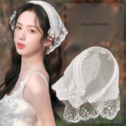 Băng Đô Trơn Unisex, Cài Tóc Ren Hottrend Phong Cách Hàn Quốc Thời Trang Xuân Hè Dễ Phối Đồ - Mã BD025 2