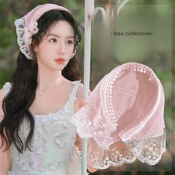 Băng Đô Trơn Unisex, Cài Tóc Ren Hottrend Phong Cách Hàn Quốc Thời Trang Xuân Hè Dễ Phối Đồ - Mã BD025 4