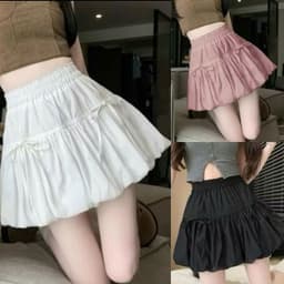 [Có Bigsize 45-85kg] Chân Váy Bí LIMO 2 Lớp Dáng Phồng Ngắn Kèm Quần Bảo Hộ Có Nơ Dễ Thương MS320 8