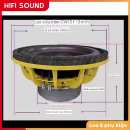 Củ Loa Sub thái 2 coil 10-12inch siêu chất, đến từ Hifisound 2