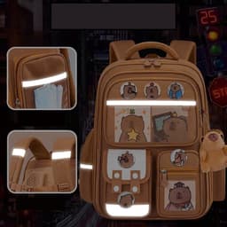 [HÀNG LOẠI 1] Balo chống gù cho học sinh cấp 1 cấp 2 cặp siêu nhẹ ba lô chuột capybara melody 3