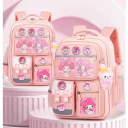 [HÀNG LOẠI 1] Balo chống gù cho học sinh cấp 1 cấp 2 cặp siêu nhẹ ba lô chuột capybara melody 8