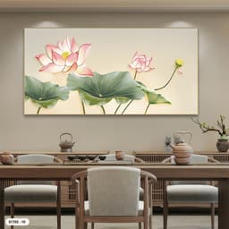 Tranh decal PVC phủ bóng"Liên Hoa Thanh Tịnh – Tranh Decor Phòng Thờ, Phòng Khác - KT Từ 60x120 cm 3