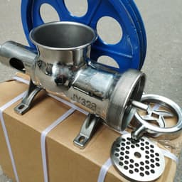 Máy đùn thịt cối 32 bằng inox, không bao gồm motor, hiệu quả cao trong chế biến thực phẩm. 1