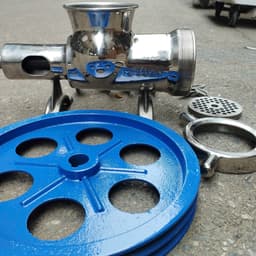 Máy đùn thịt cối 32 bằng inox, không bao gồm motor, hiệu quả cao trong chế biến thực phẩm. 3
