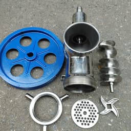 Máy đùn thịt cối 32 bằng inox, không bao gồm motor, hiệu quả cao trong chế biến thực phẩm. 4
