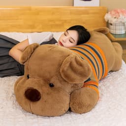 Gấu bông chó ôm-thú nhồi bông siêu cute Gấu bông chú chó mặc áo len đáng yêu dành cho bé ôm đi ngủ - MIU GẤU XINH 4