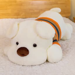 Gấu bông chó ôm-thú nhồi bông siêu cute Gấu bông chú chó mặc áo len đáng yêu dành cho bé ôm đi ngủ - MIU GẤU XINH 6