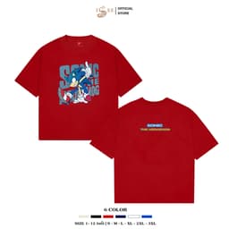 Áo sonic the hedgehog, áo phông cho bé trai, áo thun cho bé form rộng, áo cộc tay , áo trẻ em nam mùa hè ISEE brand IS48 6