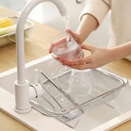 rổ lưới inox gác bồn rửa bát . rau củ quả đa năng.inox 304 chống rỉ 9